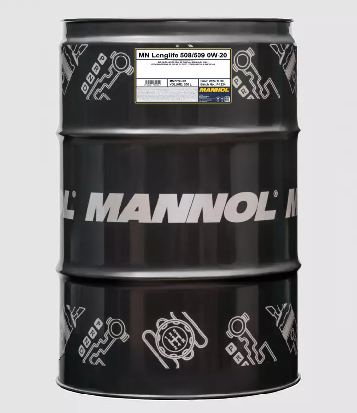 MANNOL 0W-20 508/509 LONGLIFE 7722 208L - Moottoriöljyt - MN7722-208 - 1