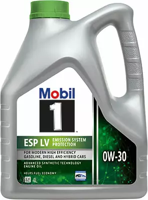 Mobil 1 ESP LV 0W-30 moottoriöljy 4L - Moottoriöljyt - 117-157778 - 1