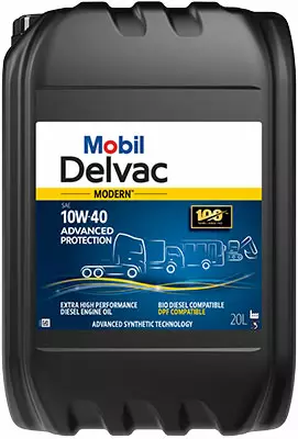 Mobil delvac modern 10W-40 advanced protection dieselmoottoriöljy 20L - Raskaankaluston moottoriöljyt - 117-157068 - 1