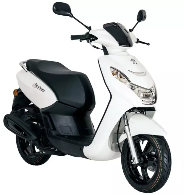 Peugeot Kisbee 50 E5+ valkoinen skootteri - Mopot ja Skootterit polttomoottorilla - KSBSZ2F8 - 1
