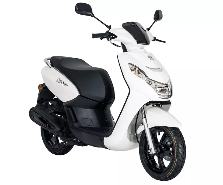 Peugeot Kisbee 50 E5+ valkoinen skootteri - Mopot - KSBZ2F8 - 1