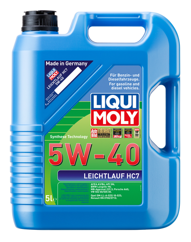 Liqui Moly HC7 5W-40 moottoriöljy 5 L - Moottoriöljyt - 107-2309 - 1