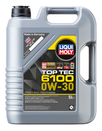 Liqui Moly Top Tec 6100 0W-30 5 L moottoriöljy - Moottoriöljyt - 107-20779 - 1
