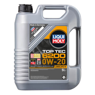 Liqui Moly Top Tec 6200 0W-20 5 L - Moottoriöljyt - 107-20789 - 1
