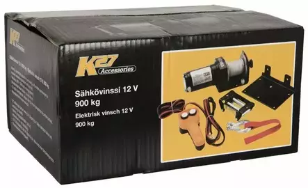 K27 sähkövinssi 12V 900 kg - Peräkärryn vinssit - 922-2000A - 2