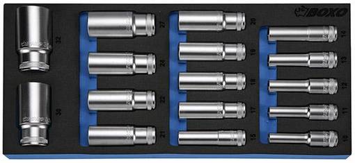 BOXO HYLSYSARJA 1/2" PITKÄT HYLSYT 10-32MM - Työkaluvaunut - 284-BX017A - 1