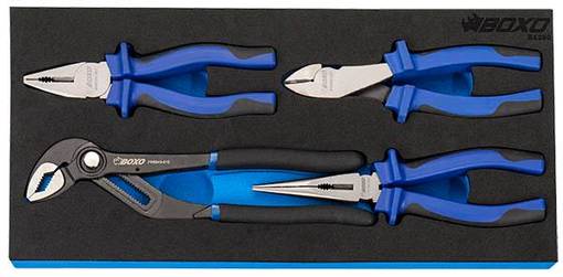 BOXO PIHTISARJA 4-OS. PAINONAPPILUKITUS - Työkaluvaunut - 284-BX009C - 1