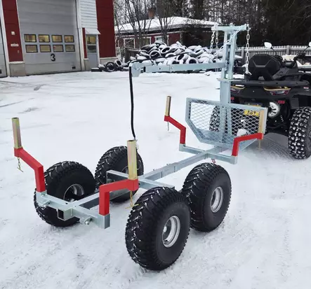 Bronco Varusteltu Tukkikärry Mönkijään - Mönkijän lisälaitteet - RESBroncosetti - 2