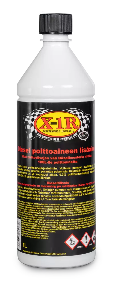 X-1R Diesel + Booster 1 L Dieselpolttoaineen lisäaine - Öljyn ja polttoaineen lisäaineet - X1R-DIESEL - 1