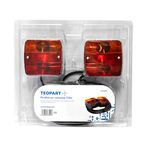 Peräkärryn valosarja 7,5 m johdolla - Peräkärryn valot - 15249P - 1