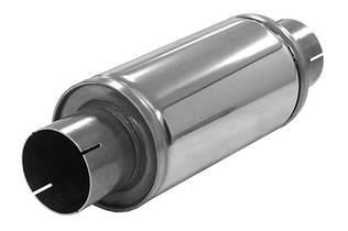 Simons pyöreä vaimennin Turbonett 3" ruostumaton - 3 " pakoputket - 091-U457600R - 1