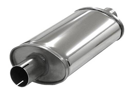 Simons ovaali vaimennin Small 2" ruostumaton - 2" pakoputket - 091-U355100R - 1