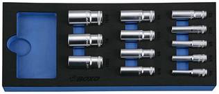 BOXO HYLSYSARJA 3/8" PITKÄT HYLSYT 1/4"-15/16" - Työkaluvaunut - 284-BX016S - 1