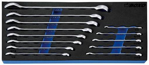 BOXO KIINTOLENKKIAVAINSARJA 1/4-15/16" 13 OSAA - Työkaluvaunut - 284-BX006S - 1