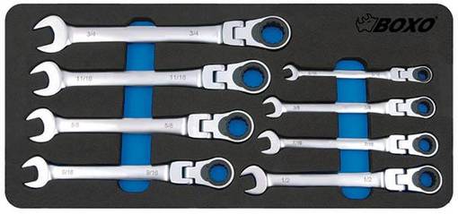 BOXO RÄIKKÄLENKKISARJA NIVELELLÄ 5/16-3/4" - Työkaluvaunut - 284-BX022S - 1