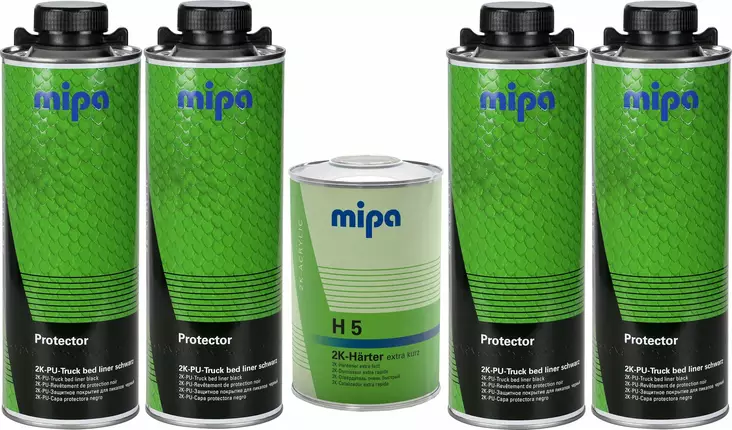 Mipa Protector lavapinnoite | musta 4+1 pullon setti - Lavapinnoitteet - 204100001S - 1
